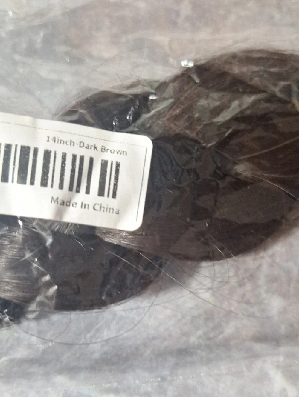 Source Unknown Natural Black Braided Hair Extension